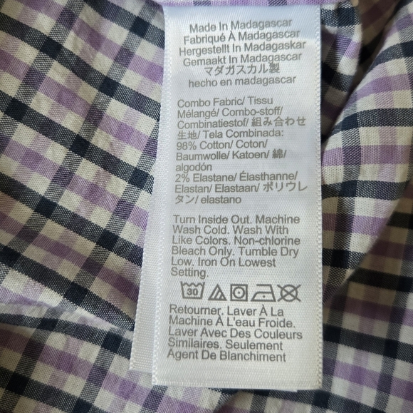 J.crew Mens Checkered Button Up Long Sleeve Shirt Size Large - Picture 8 of 9